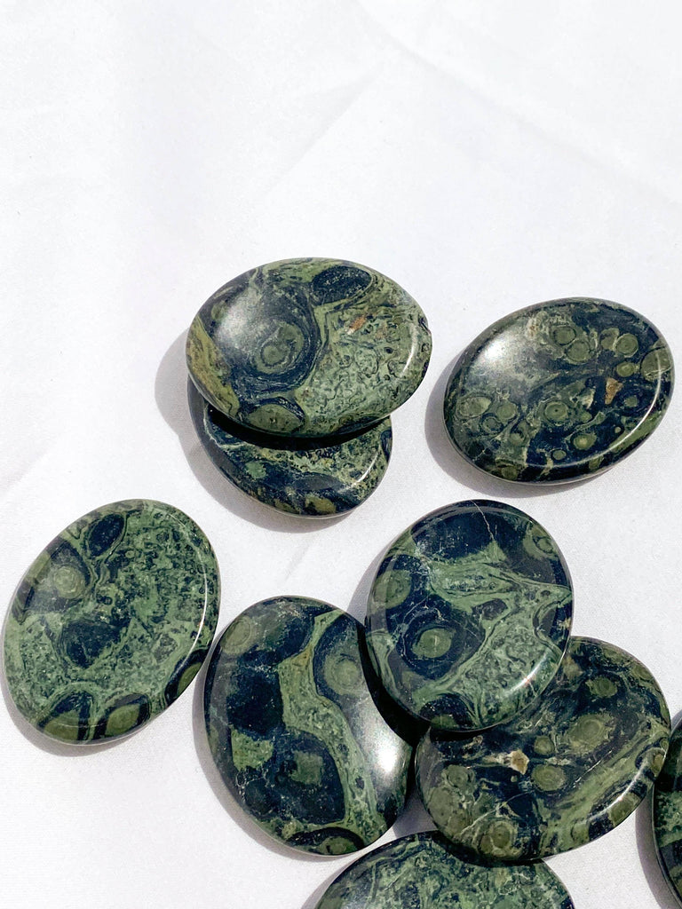 Kambaba Jasper Worry Stone - Unearthed Crystals