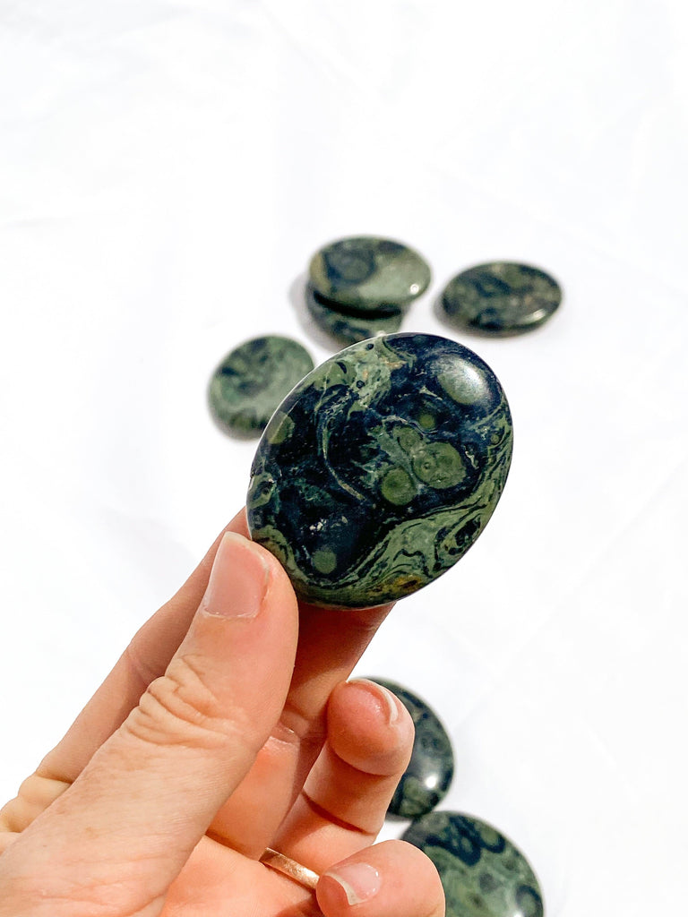 Kambaba Jasper Worry Stone - Unearthed Crystals