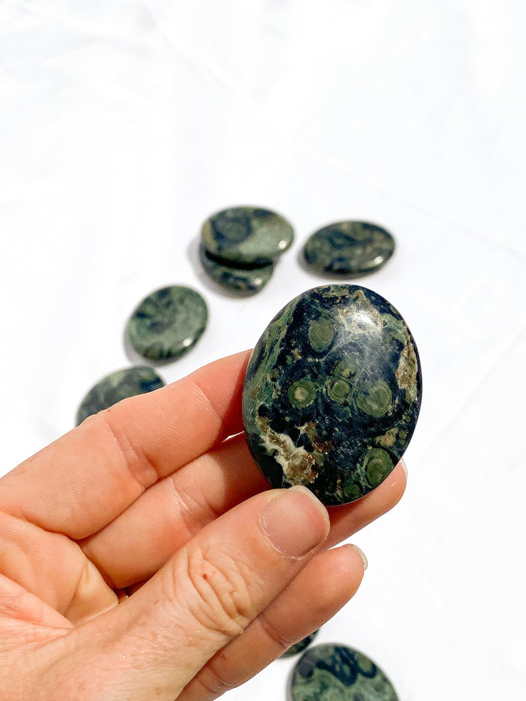 Kambaba Jasper Worry Stone - Unearthed Crystals