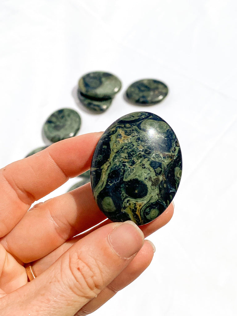 Kambaba Jasper Worry Stone - Unearthed Crystals
