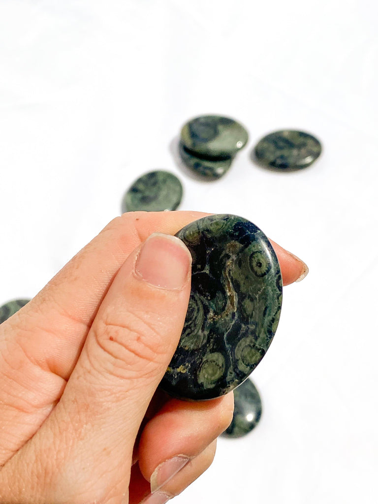 Kambaba Jasper Worry Stone - Unearthed Crystals