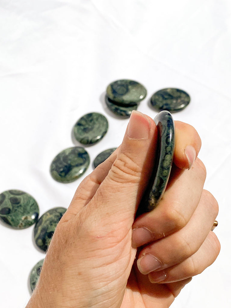 Kambaba Jasper Worry Stone - Unearthed Crystals