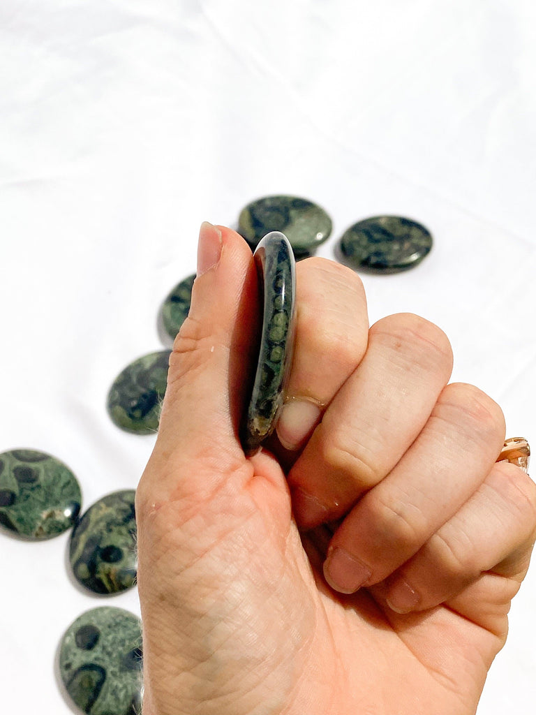 Kambaba Jasper Worry Stone - Unearthed Crystals