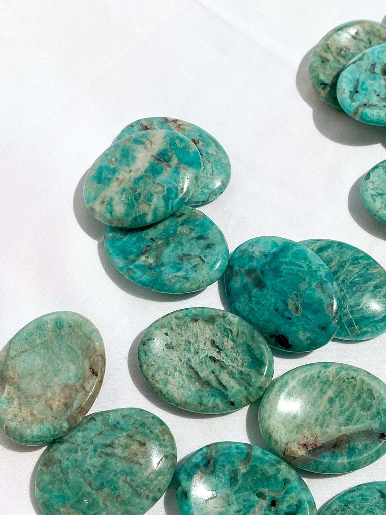 Amazonite Worry Stone - Unearthed Crystals