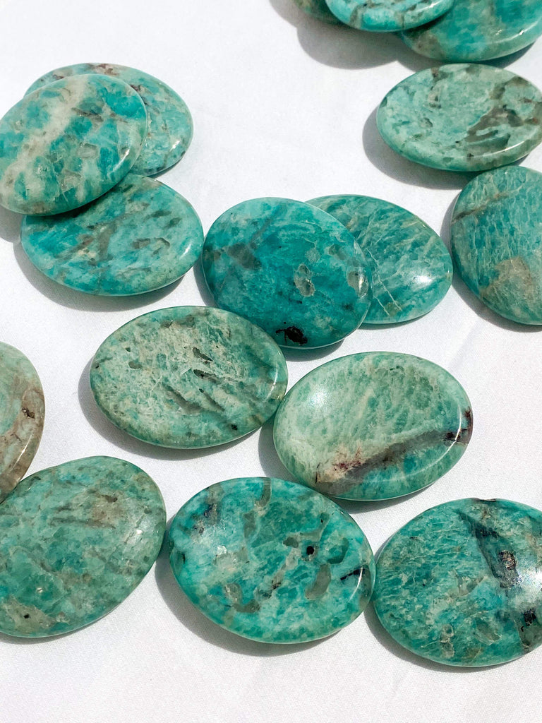 Amazonite Worry Stone - Unearthed Crystals