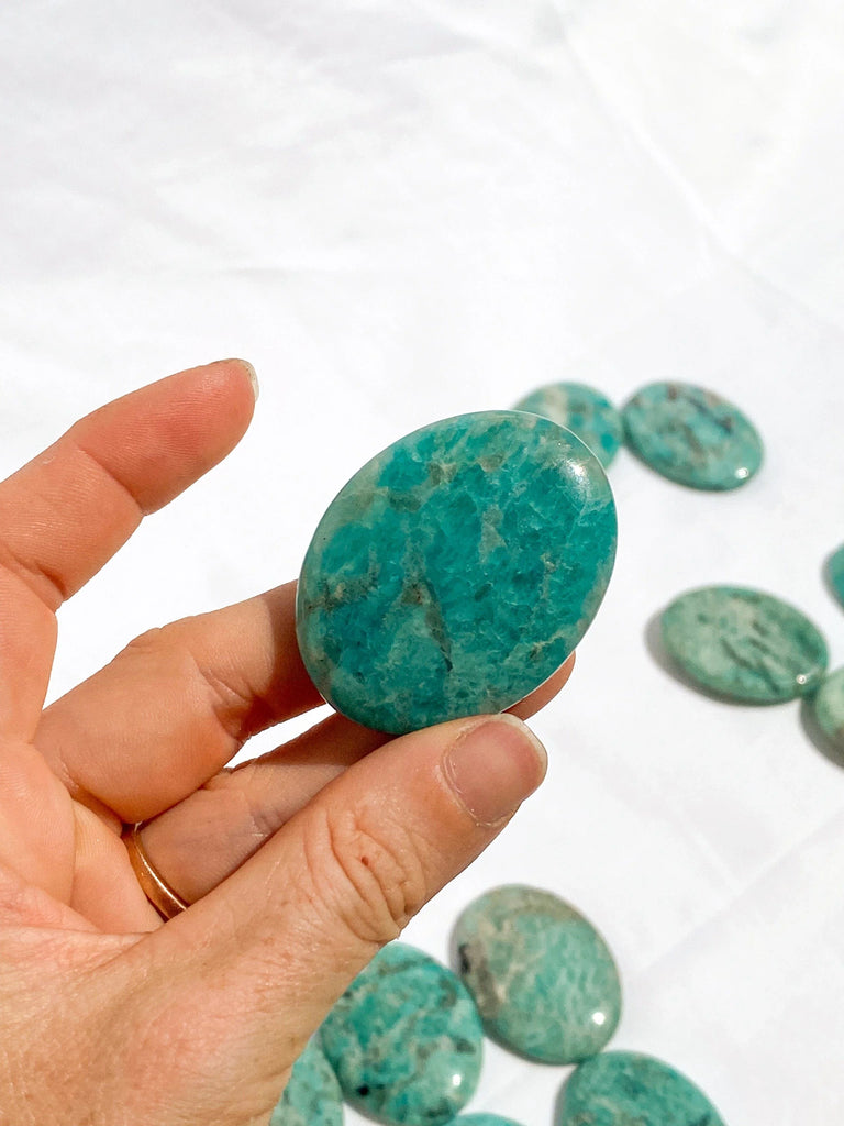 Amazonite Worry Stone - Unearthed Crystals