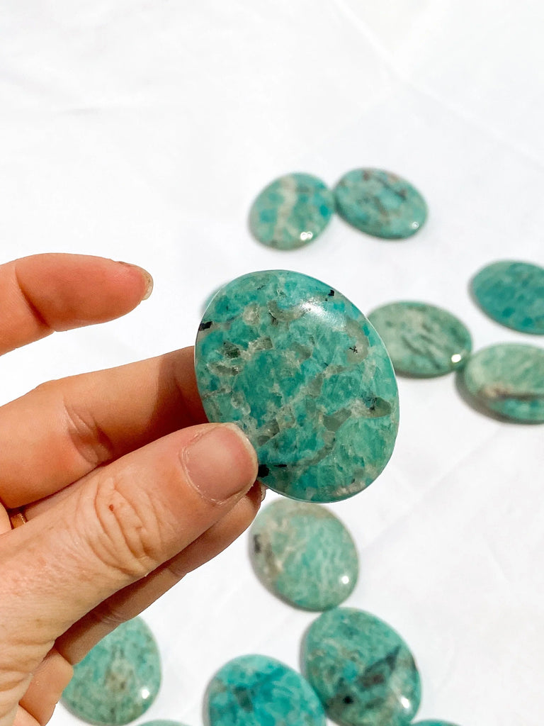 Amazonite Worry Stone - Unearthed Crystals