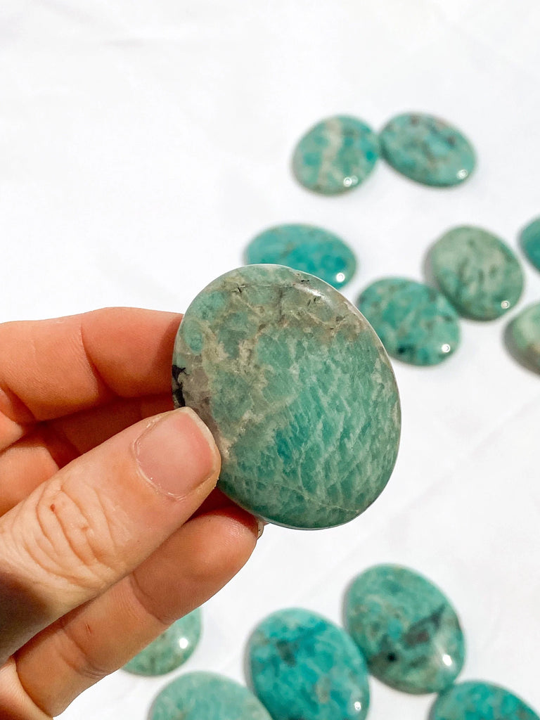 Amazonite Worry Stone - Unearthed Crystals