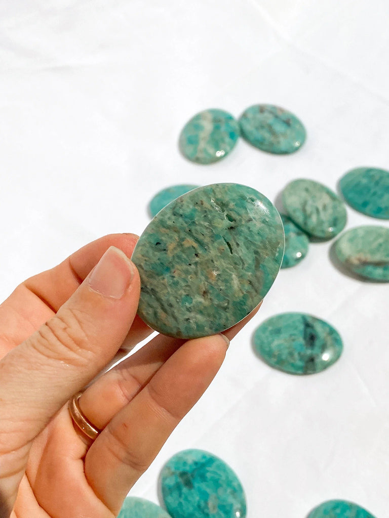 Amazonite Worry Stone - Unearthed Crystals