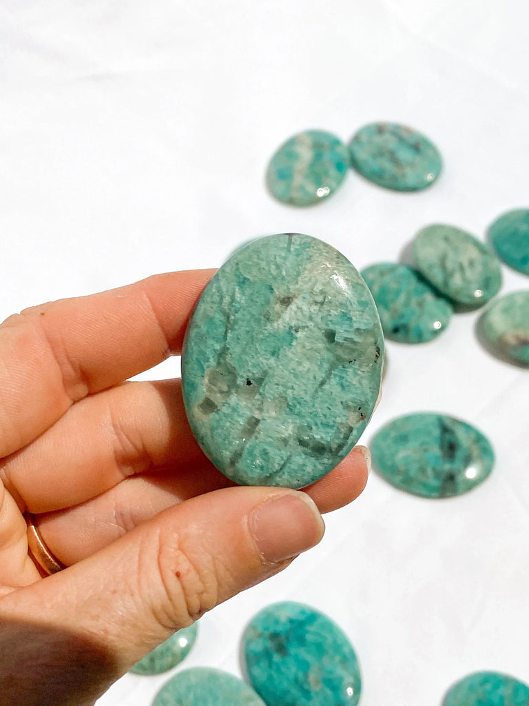 Amazonite Worry Stone - Unearthed Crystals