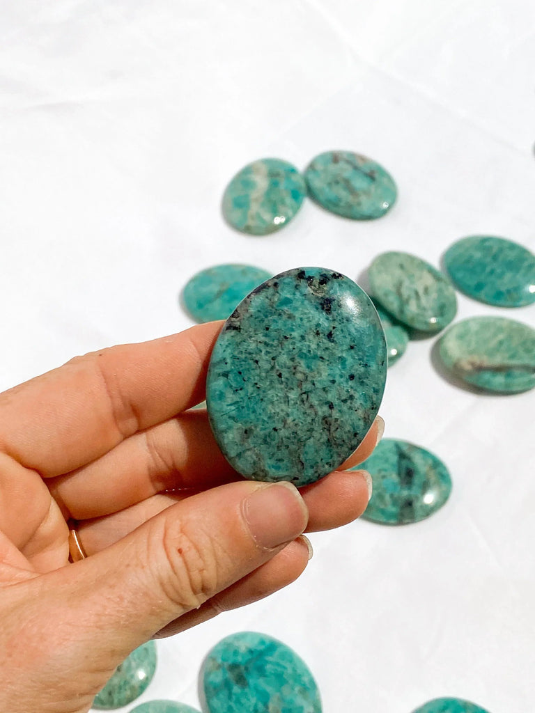 Amazonite Worry Stone - Unearthed Crystals