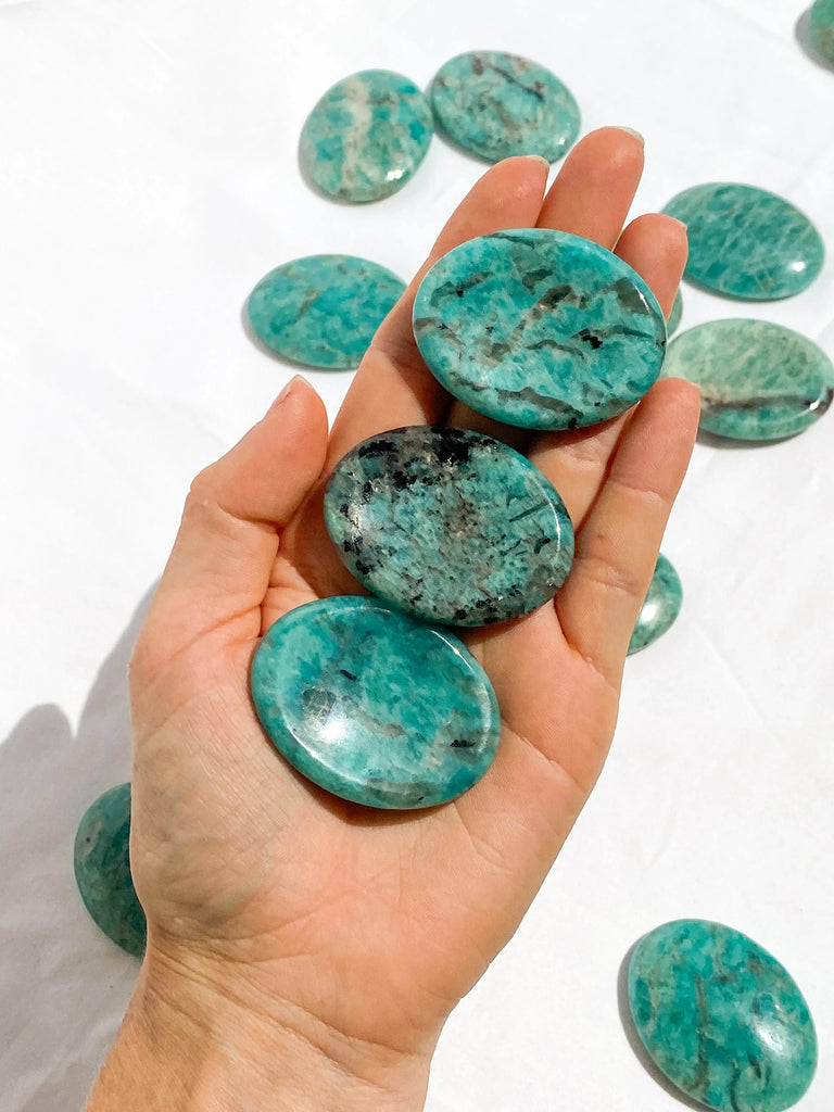 Amazonite Worry Stone - Unearthed Crystals