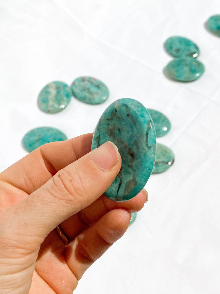 Amazonite Worry Stone - Unearthed Crystals