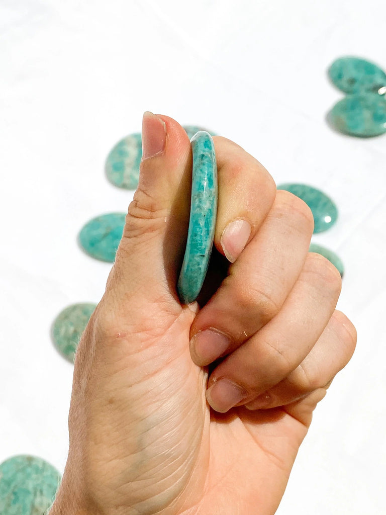 Amazonite Worry Stone - Unearthed Crystals