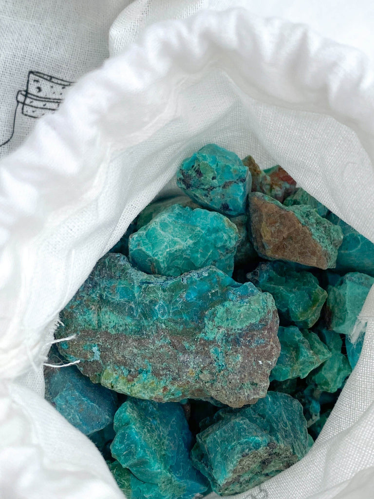 Bag of Roughs | Chrysocolla | 200g Bag - Unearthed Crystals