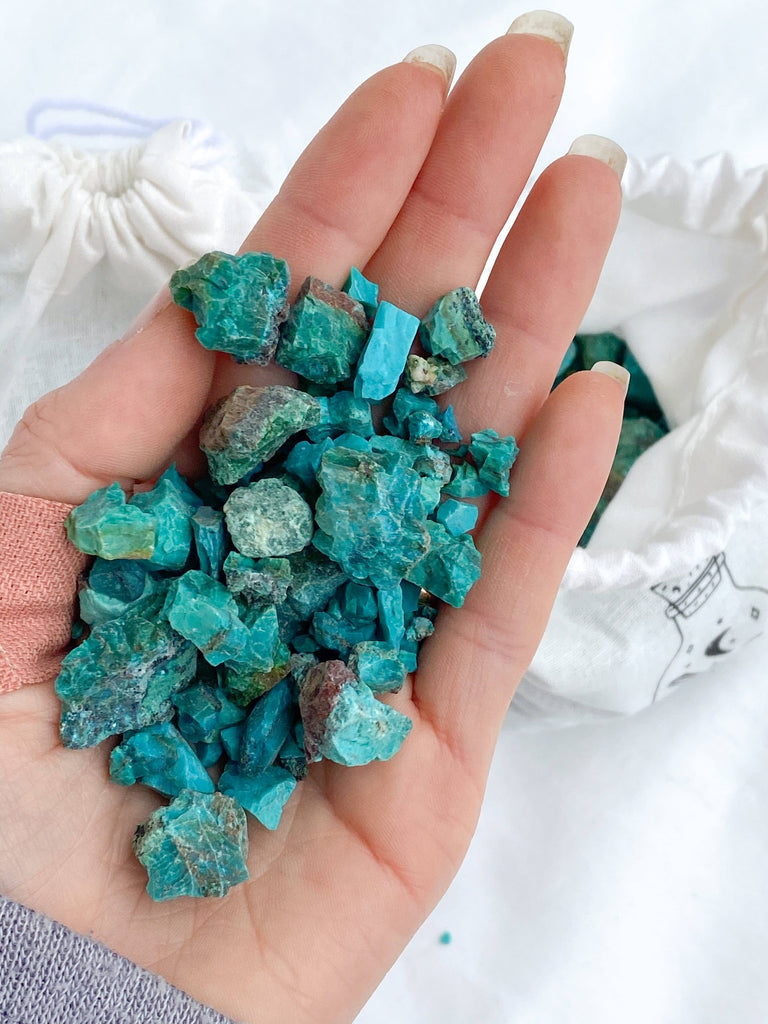 Bag of Roughs | Chrysocolla | 200g Bag - Unearthed Crystals