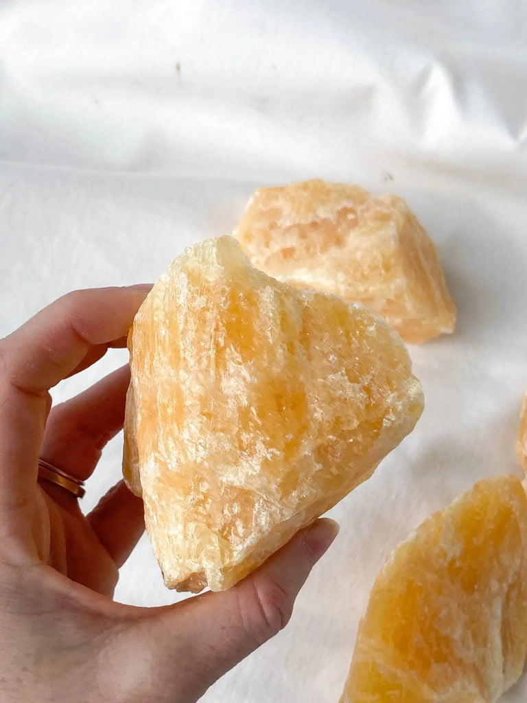 Orange Calcite Rough | XXL - Unearthed Crystals