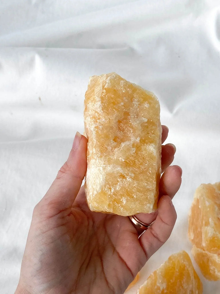 Orange Calcite Rough | XXL - Unearthed Crystals