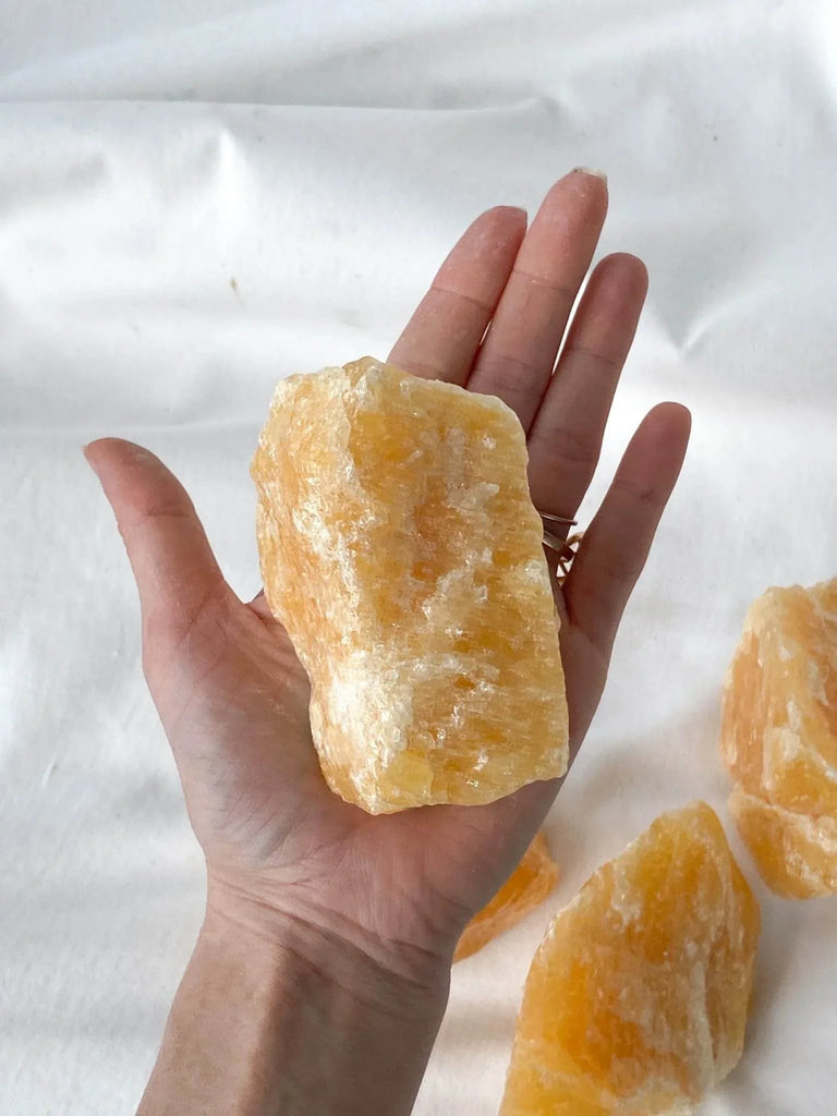 Orange Calcite Rough | XXL - Unearthed Crystals