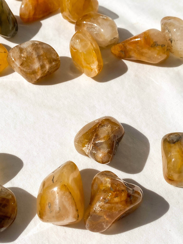 Golden Healer Quartz Tumbles | Large - Unearthed Crystals
