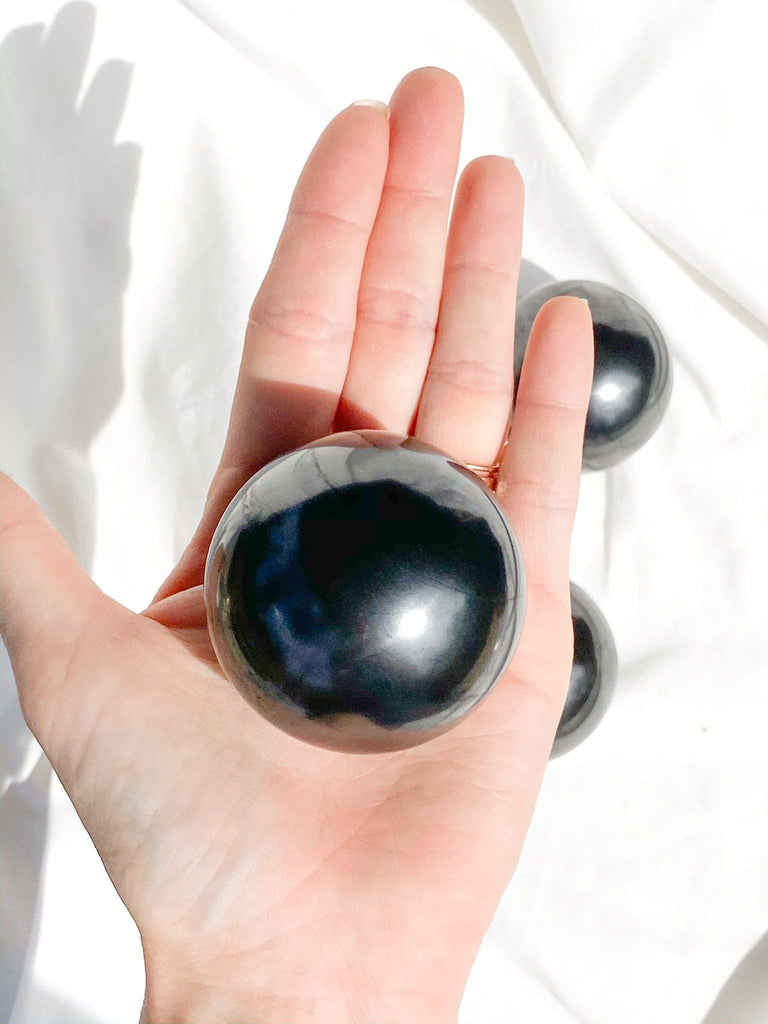 Shungite Sphere | 50mm - Unearthed Crystals