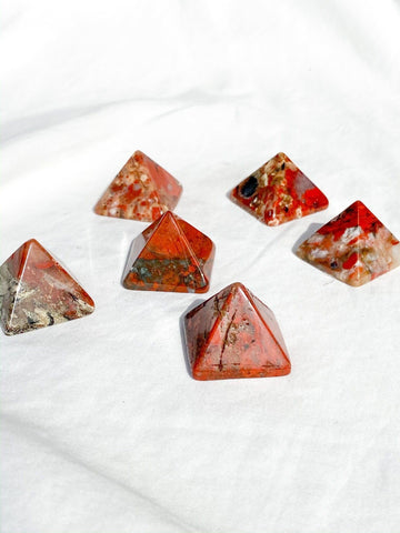 Brecciated Jasper Pyramid | Extra Small - Unearthed Crystals