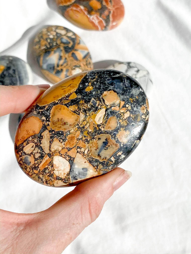 Maligano Jasper Palm Stone | Large - Unearthed Crystals