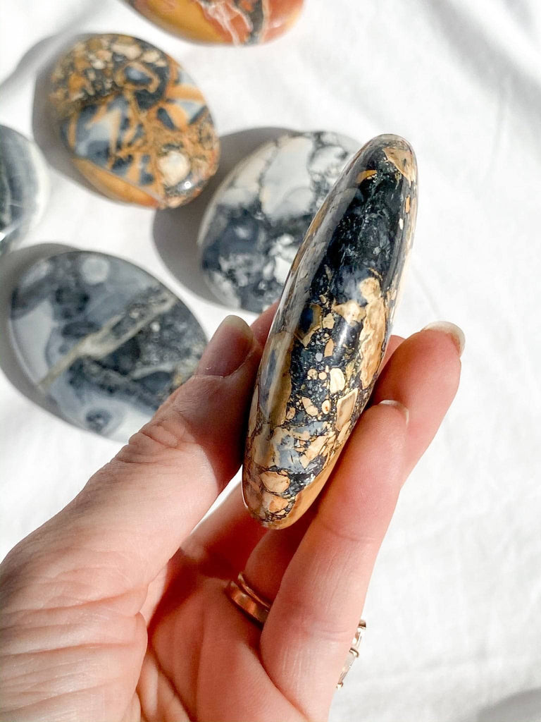 Maligano Jasper Palm Stone | Large - Unearthed Crystals