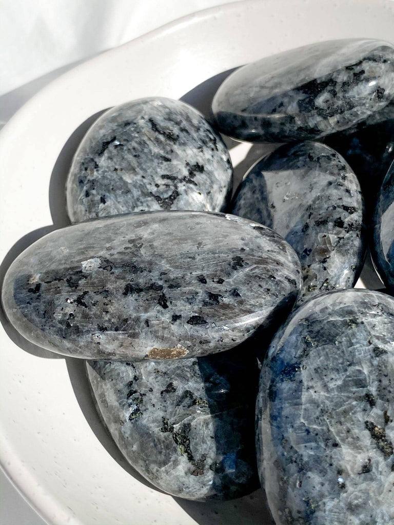 Larvikite Palm Stone | Large - Unearthed Crystals