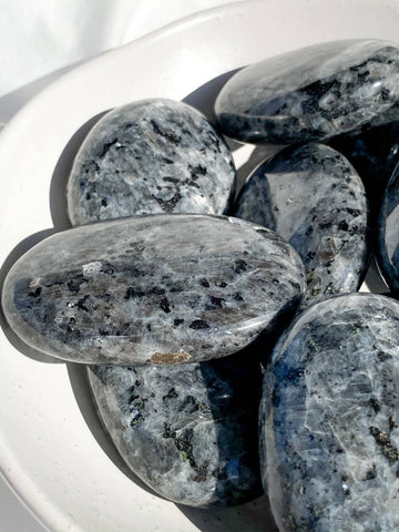 Larvikite Palm Stone | Large - Unearthed Crystals