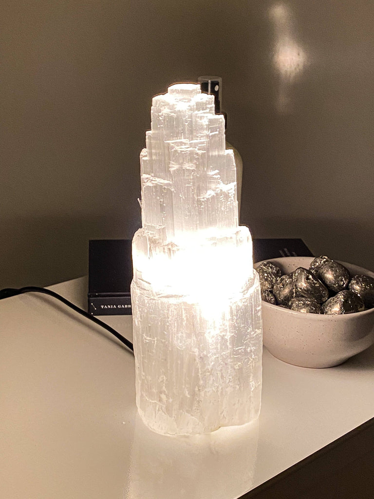 Selenite Lamp | Small - Unearthed Crystals