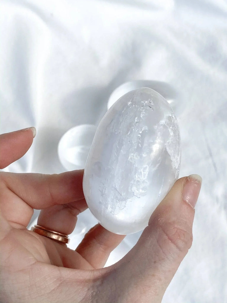 Selenite Egg | Medium - Unearthed Crystals