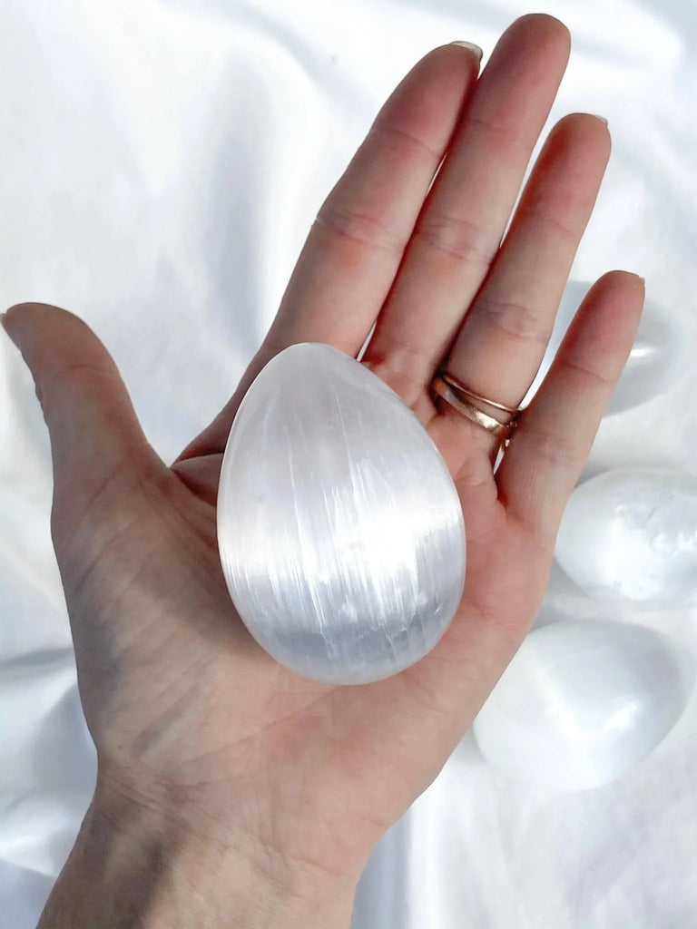 Selenite Egg | Medium - Unearthed Crystals