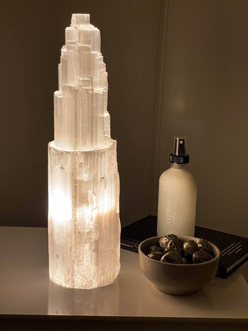 Selenite Lamp | Extra Large - Unearthed Crystals