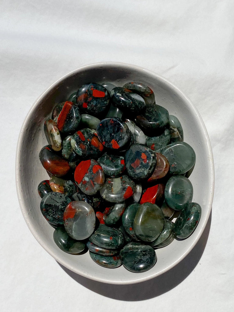 Bloodstone Coin - Unearthed Crystals