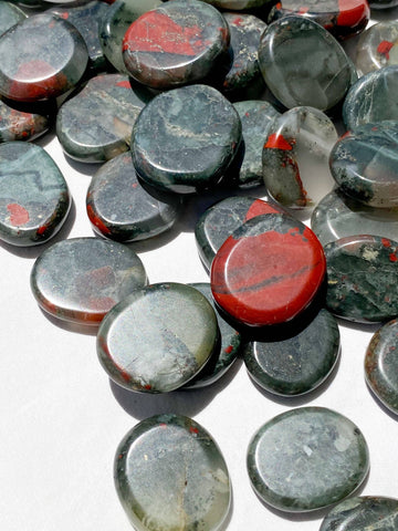 Bloodstone Coin - Unearthed Crystals
