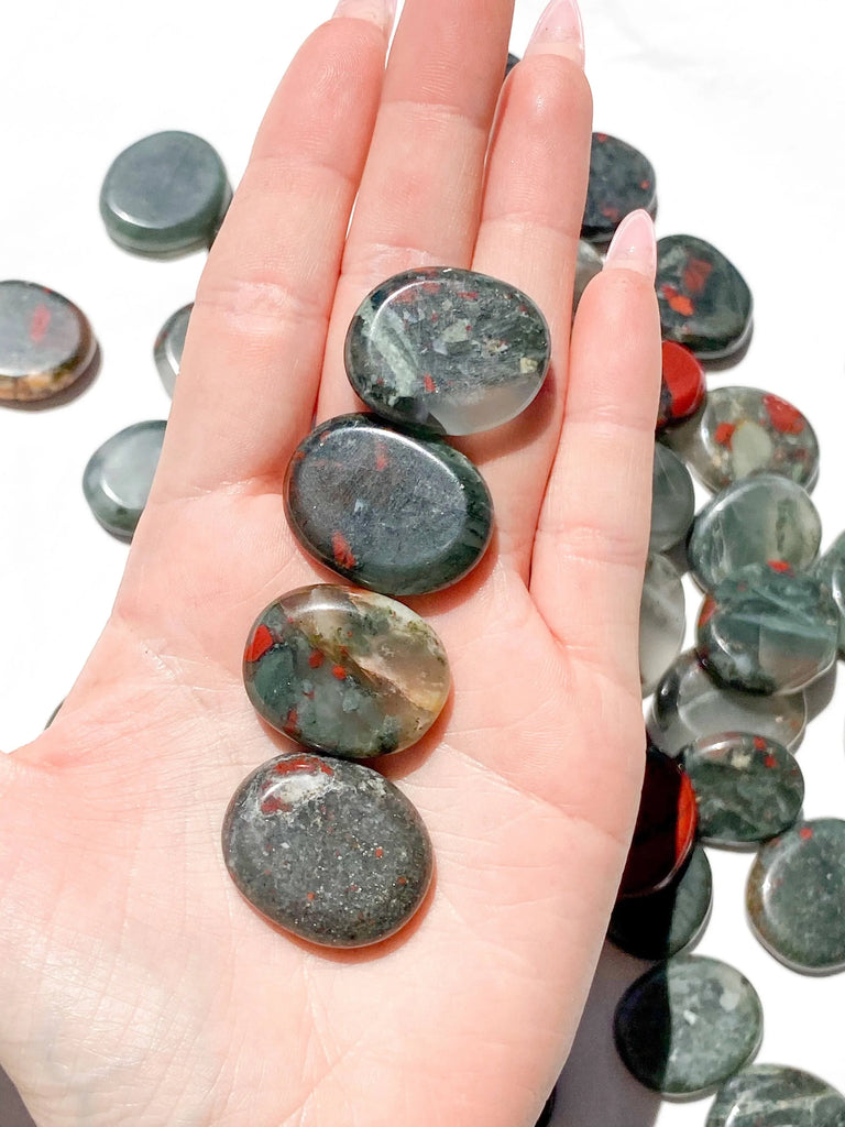 Bloodstone Coin - Unearthed Crystals