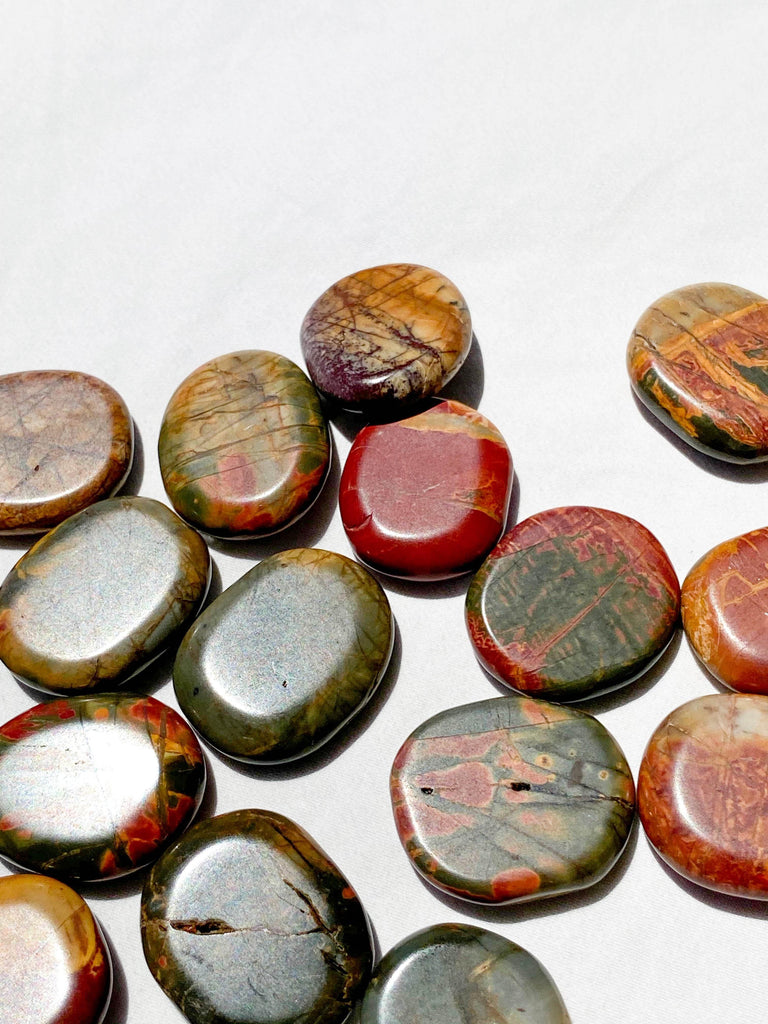 Cherry Creek Jasper Coin - Unearthed Crystals
