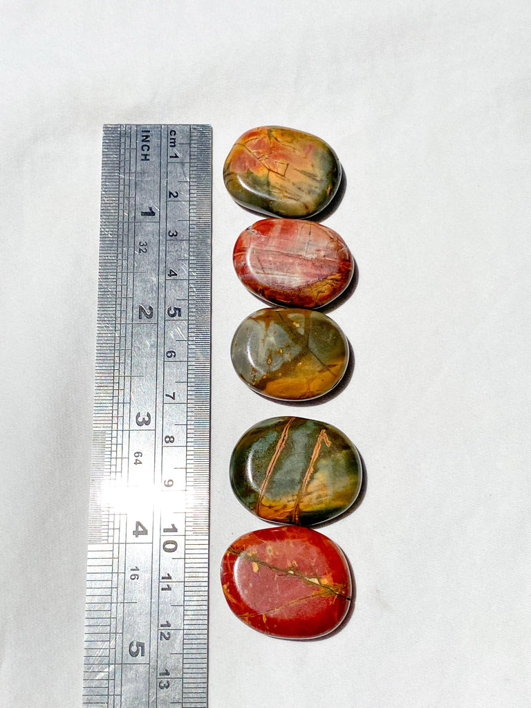 Cherry Creek Jasper Coin - Unearthed Crystals