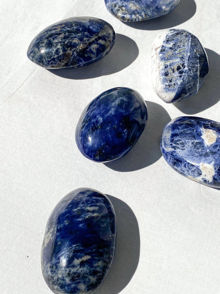 Sodalite Palm Stone | Medium - Unearthed Crystals