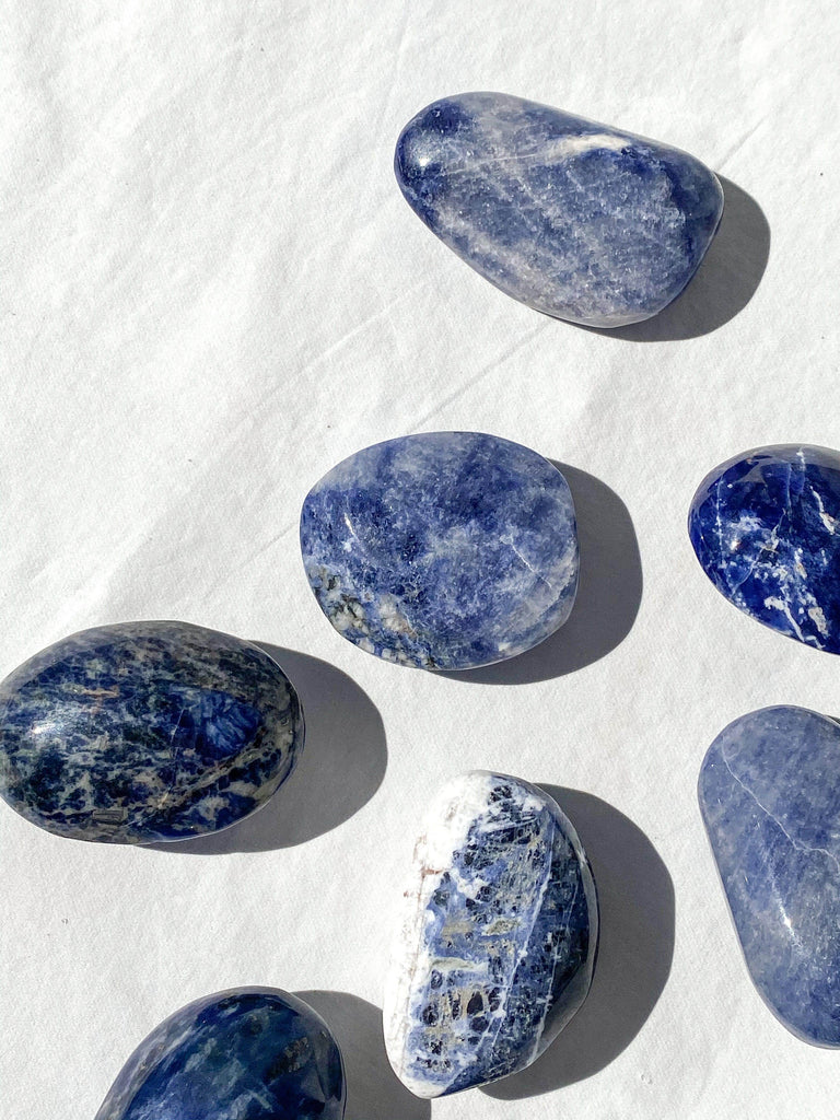 Sodalite Palm Stone | Medium - Unearthed Crystals