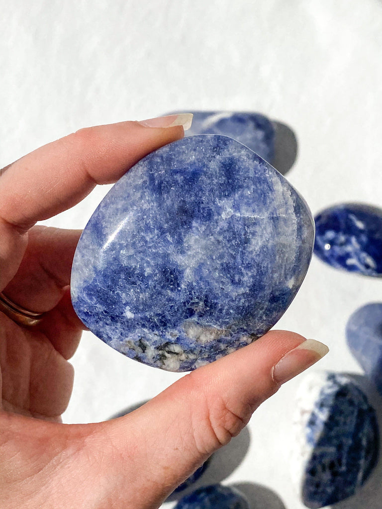 Sodalite Palm Stone | Medium - Unearthed Crystals