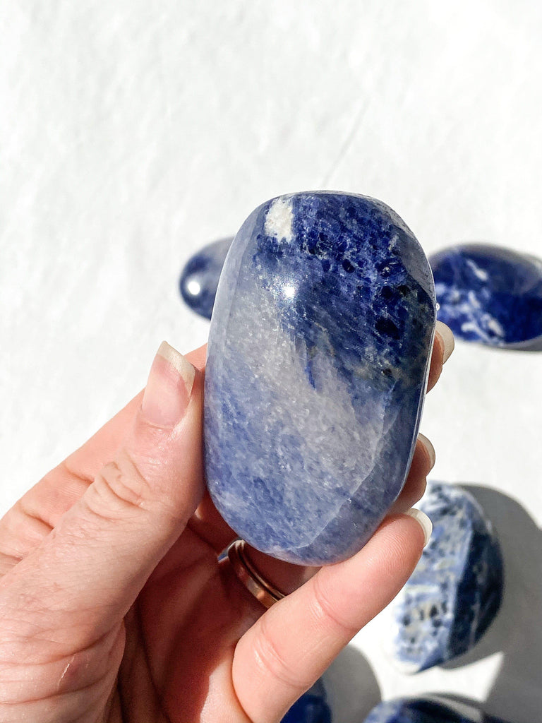 Sodalite Palm Stone | Medium - Unearthed Crystals