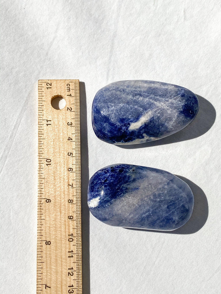 Sodalite Palm Stone | Medium - Unearthed Crystals