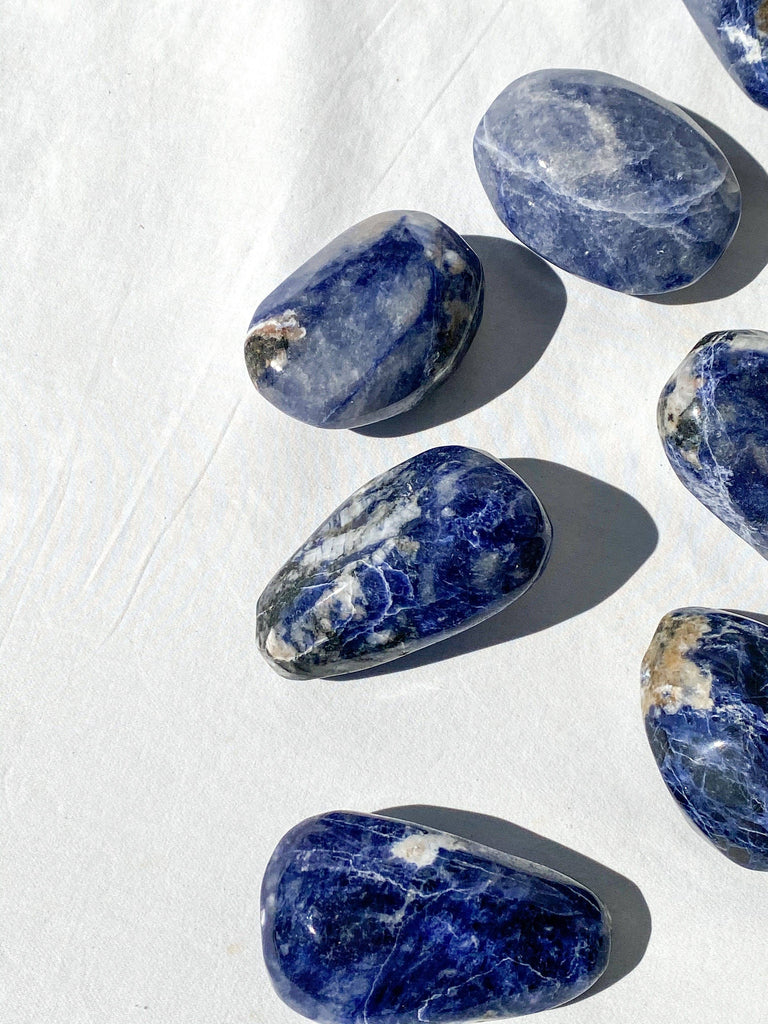 Sodalite Palm Stone | Large - Unearthed Crystals