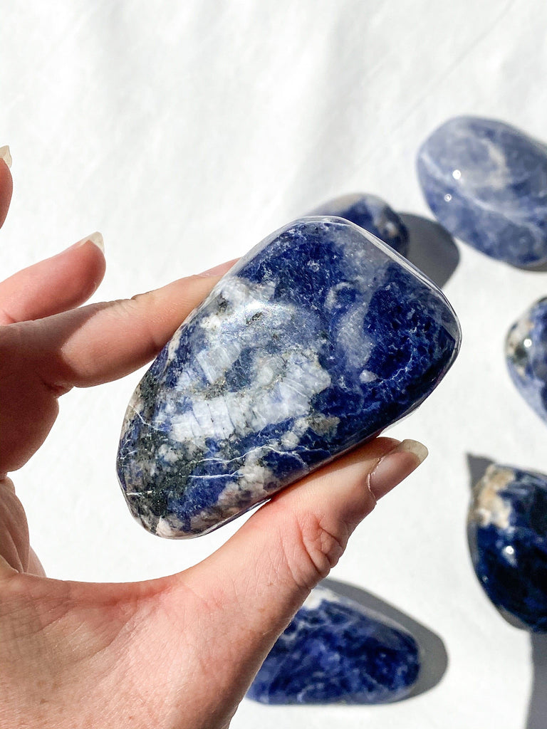 Sodalite Palm Stone | Large - Unearthed Crystals