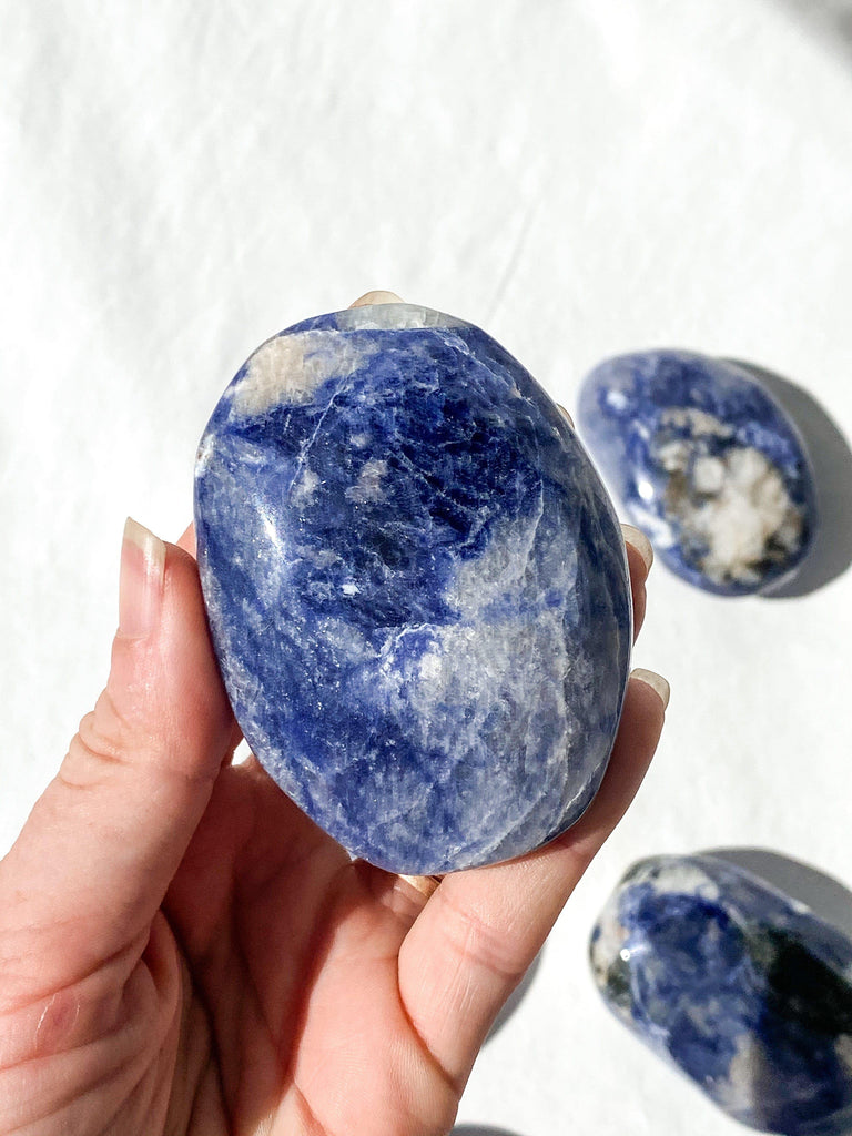 Sodalite Palm Stone | Large - Unearthed Crystals