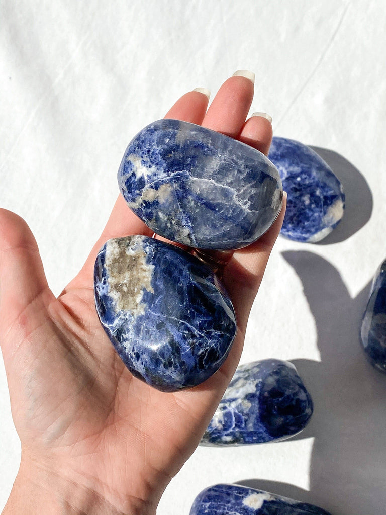 Sodalite Palm Stone | Large - Unearthed Crystals