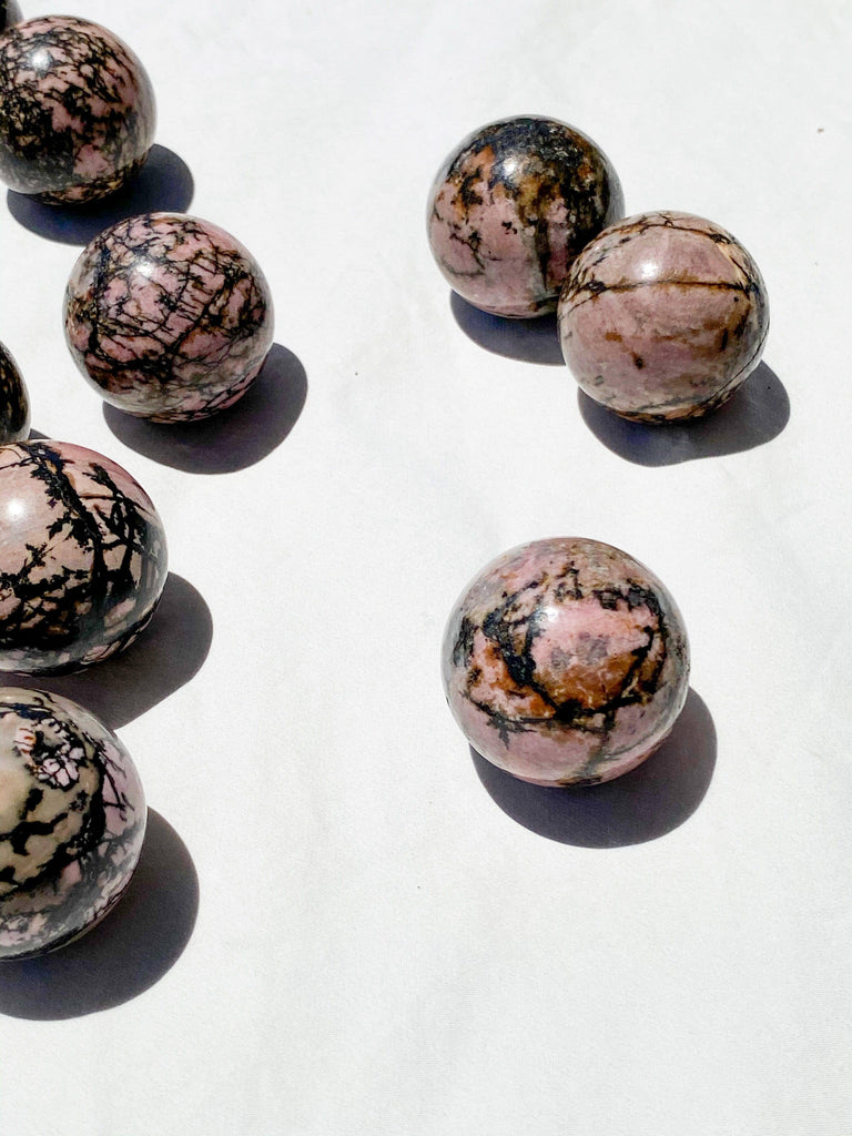 Rhodonite Sphere | Medium - Unearthed Crystals