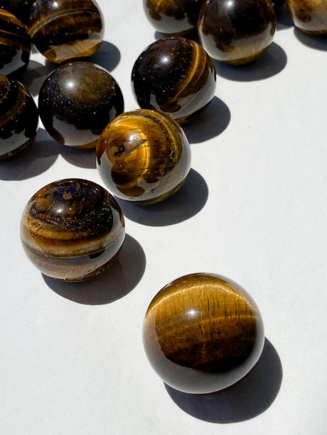 Tiger Eye Sphere | Medium - Unearthed Crystals